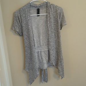 Gray cardigan